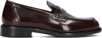 Vagabond Rode Loafers Linn 004 Stijlvol Comfort - Dames - Loafers - Rood - 39 EU - Wol - Schoenen