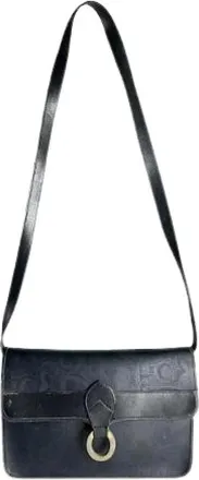 Dior Pre-owned Shoulder Bags, female, Blue, Size: ONE SIZE Pre-owned Leather Shoulder Bag