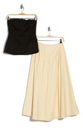 Reformation Jess Two-Piece Dress in Black And Sugar at Nordstrom Rack, Size 10