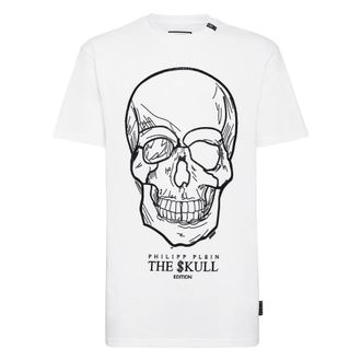 Philipp Plein unisex, Tops, Wit, Maat: 3XL Katoen