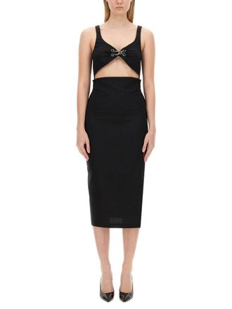 Moschino Womens Slim Fit Dress - Black - Size EU 40 (Womens)