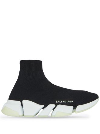 Balenciaga Speed 2.0 high-top sneakers - men - Polyester/Polyester/Spandex/Elastane/Spandex/Elastane/Rubber - 44 - Black
