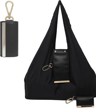 Generic Keytote The Compact,Multi-Functional Tote That Fits In Your Pocket,Shopping Bags Foldable,Lightweight,Foldable,Large Capacity for Travel Daily Errands