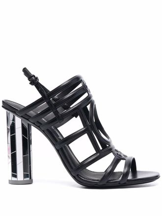 Ferragamo Florenza mirrored-heel sandals - Black