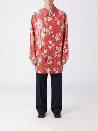Dries Van Noten Giacca a camicia in cotone cerato con stampa astratta