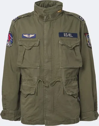 Polo Ralph Lauren Iconic patch-appliqu&eacute; cotton field jacket