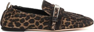 AGL Gevlekte Su&egrave;de Loafer - Dames - Loafers - Veelkleurig - 36 EU - Su&egrave;de - Schoenen