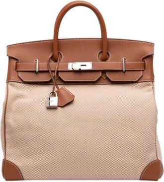 Herm&egrave;s Pre-owned Hermes Toile Criss Viking and Evercolor HAC Birkin 40 Ladies PNN02QPZ4W0USDI0
