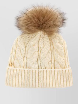 Moncler ribbed cashmere-blend beanie