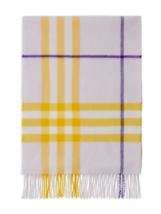 Burberry Giant Check Scarf - Lilac