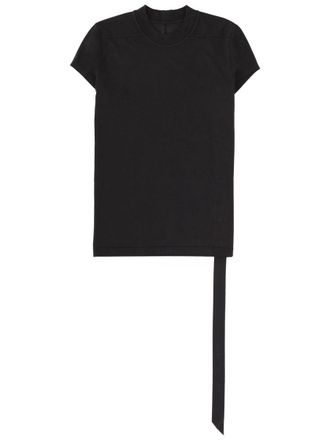 Rick Owens Black Asymmetrical Hem Crewneck T-Shirt