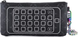 Louis Vuitton Pouch per iPhone Flash Fragment con monogramma - Nero