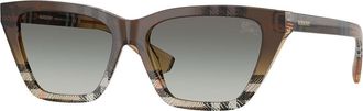 Burberry BE4468F Asian Fit 420211 Womens Sunglasses Brown Size 54