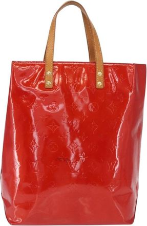 Louis Vuitton Reade Handbag Monogram Vernis Red Patent_Leather Handbag (Pre-Owned)