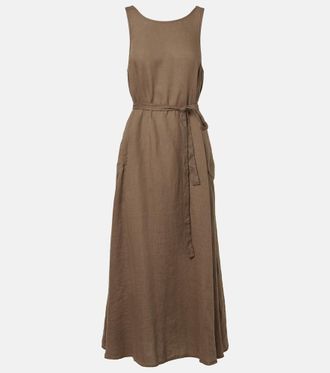 Velvet Reta linen midi dress