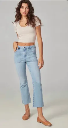 Lola Jeans Billie High Rise Bootcut Jeans In True Denim