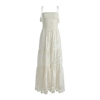 Alice & Olivia Dames, Jurken, Wit, Maat: S Katoen