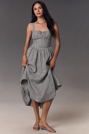 Reformation Balia Linen Midi Dress