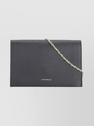 Coccinelle chain strap shoulder bag with gold hardware