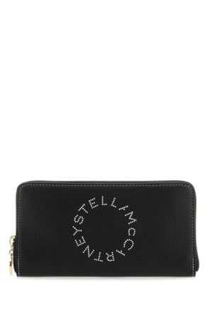 Stella McCartney Stella Mc Cartney Black Grainy Mat Wallet