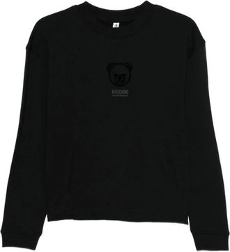 Moschino Hoodies & sweatvesten, Dames, Zwart, XS, Katoen, Underwear Sweatshirt