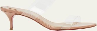Christian Louboutin 55mm Just Nothing Clear Slide Sandals