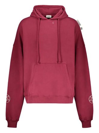 Isabella 1985 Katoenen hoodie met grafische print - Rood