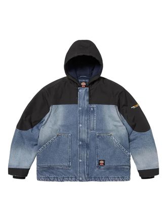 SUPREME x Dickies hooded-neckline work jacket - Blue