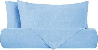 Puro Lino Orizzonte Pure Linen Stonewash Duvet Cover Set