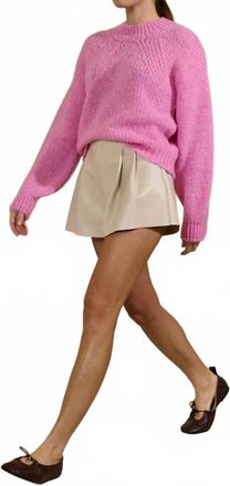 Sita Murt/ Puff Sleeve Sweater In Pink