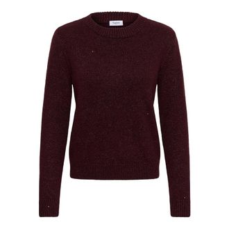 Saint Tropez Pullover Mila con scollo rotondo - - Knitwear - Donna - Marrone - L