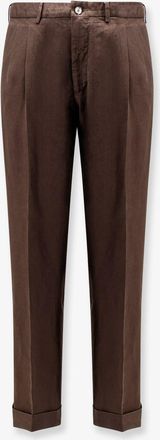 Nugnes Pantaloni Clark-Fu in lino - NUGNES 1920 - gender_Man