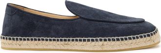 Jimmy Choo London Shenton Suede Espadrille Loafers - Navy - 44 (IT44 / UK10)