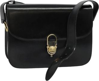 Celine Pre-owned Vintage Schoudertas - Dames - Vintage Schoudertas - Zwart - ONE Size - Leer - Vintage