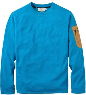 Passenger Forestscape Recycled Fleece Crew Fleecepullover f&uuml;r Herren | blau
