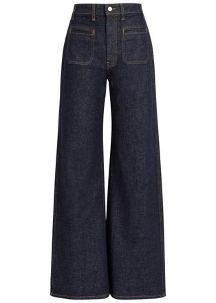 Khaite Delmonico Wide-leg cut Denim Jeans - Indigo - 27 (W27 / UK8-10 / S)