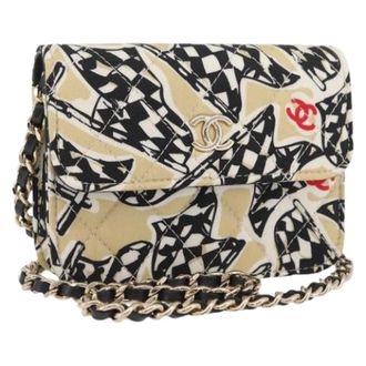 Chanel Pre-owned Satin Mini Bag - Dames - Pre-owned - Veelkleurig - Maat: ONE Size Satijn