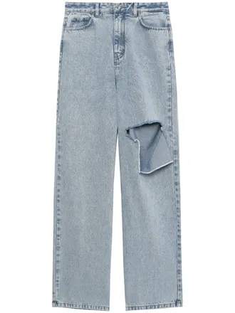 Rokh ripped flared jeans - Blue