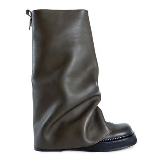 The Attico Dames, Schoenen, Groen, Maat: 40 EU Leer