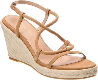 Stuart Weitzman Nilla Espadrille Suede Wedge Sandal
