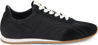 Toteme Womens Sneakers Recycled Nylon And Suede Black Trainers