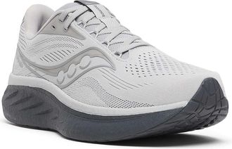 Saucony Mens Ride 18 Sneakers, Cloud/Shadow, 12 Wide