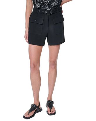 DKNY Belted Patch Pocket Short