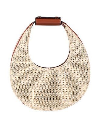 Staud RAFFIA MINI MOON BAG
