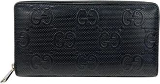 Gucci Pre-owned Vintage Lange Portemonnee - Heren - Vintage Accessoires - Zwart - ONE Size - Leer - Vintage