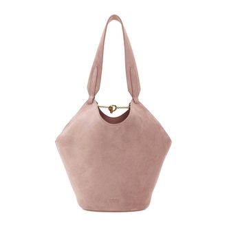 Khaite Shoulder Bags, female, Pink, Size: ONE SIZE Mini Lotus Tote