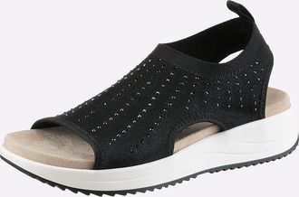 Caprice Sandale CAPRICE, Damen, Gr. 37, schwarz, Textil, Schuhe Sandale