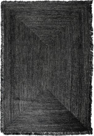 Vical Home Grosser, schwarzer Jute-Teppich Kisai 315 x 215 cm