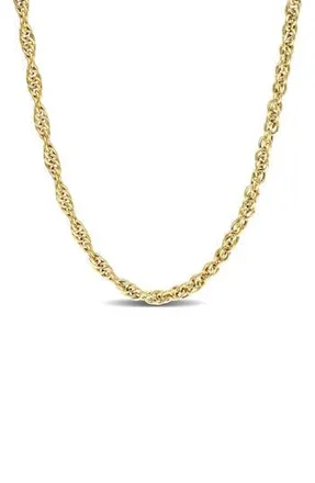 Delmar Singapore Chain Necklace in Yellow at Nordstrom Rack