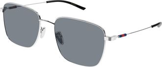 Gucci Grey Square Mens Sunglasses GG2097SK 003 58